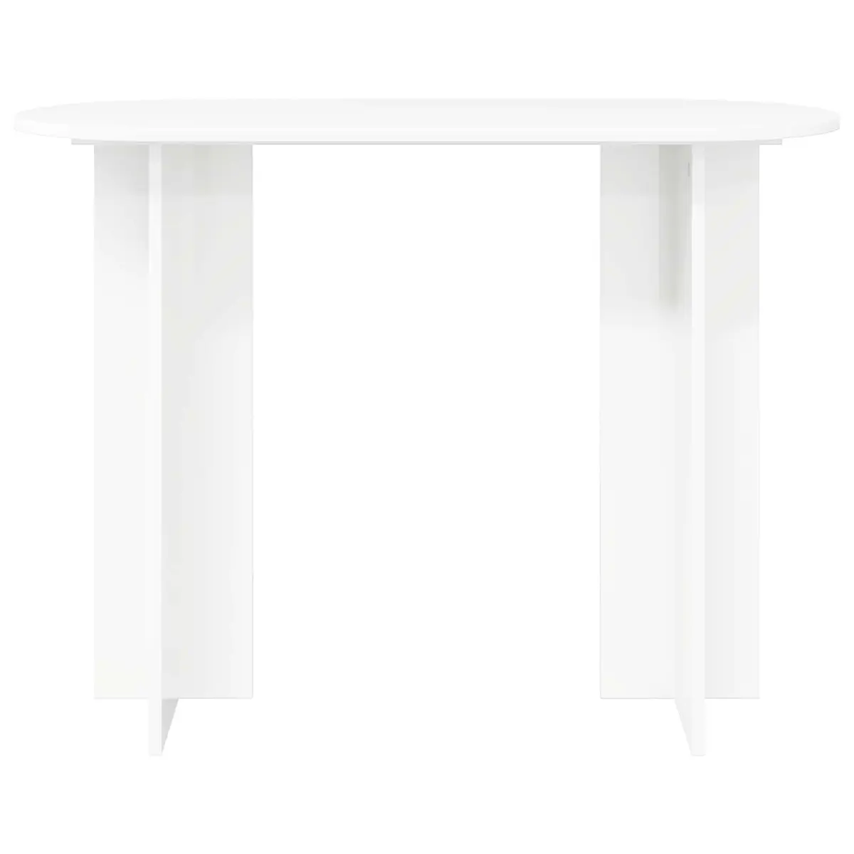 White Engineered Wood Console Table