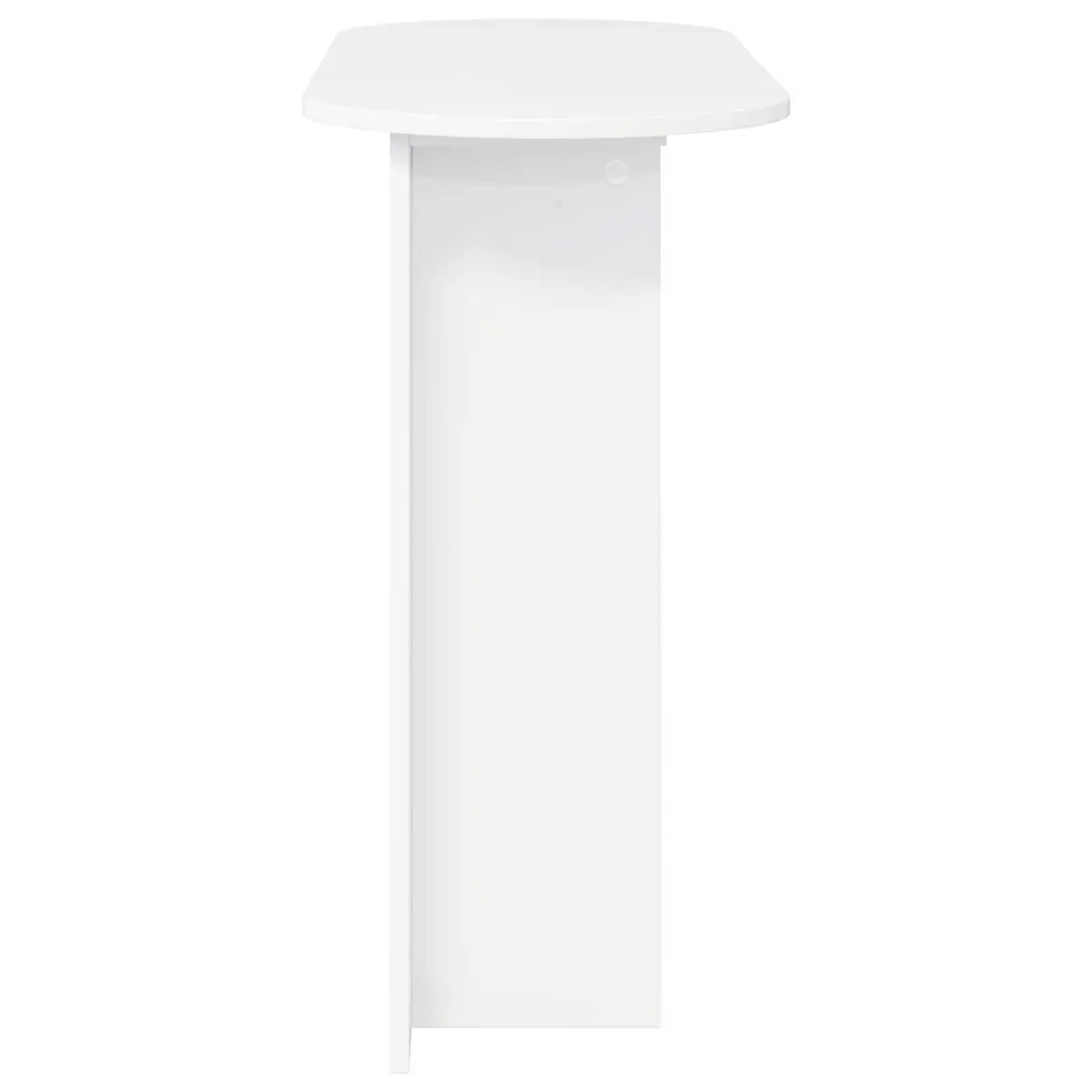White Engineered Wood Console Table