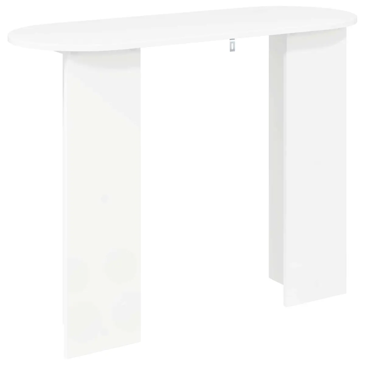 White Engineered Wood Console Table