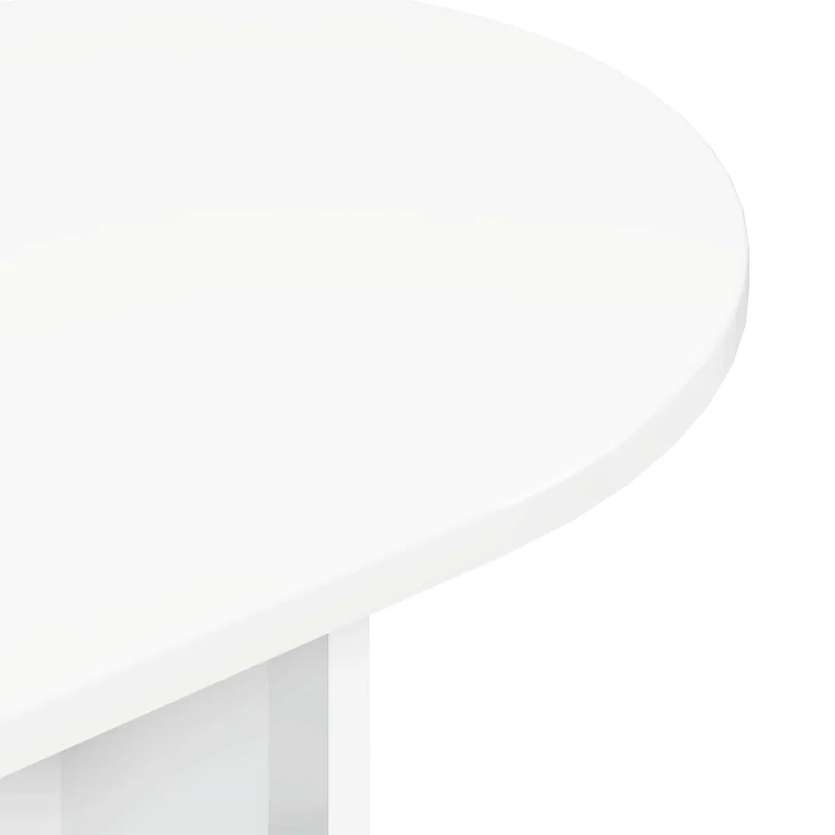 White Engineered Wood Console Table