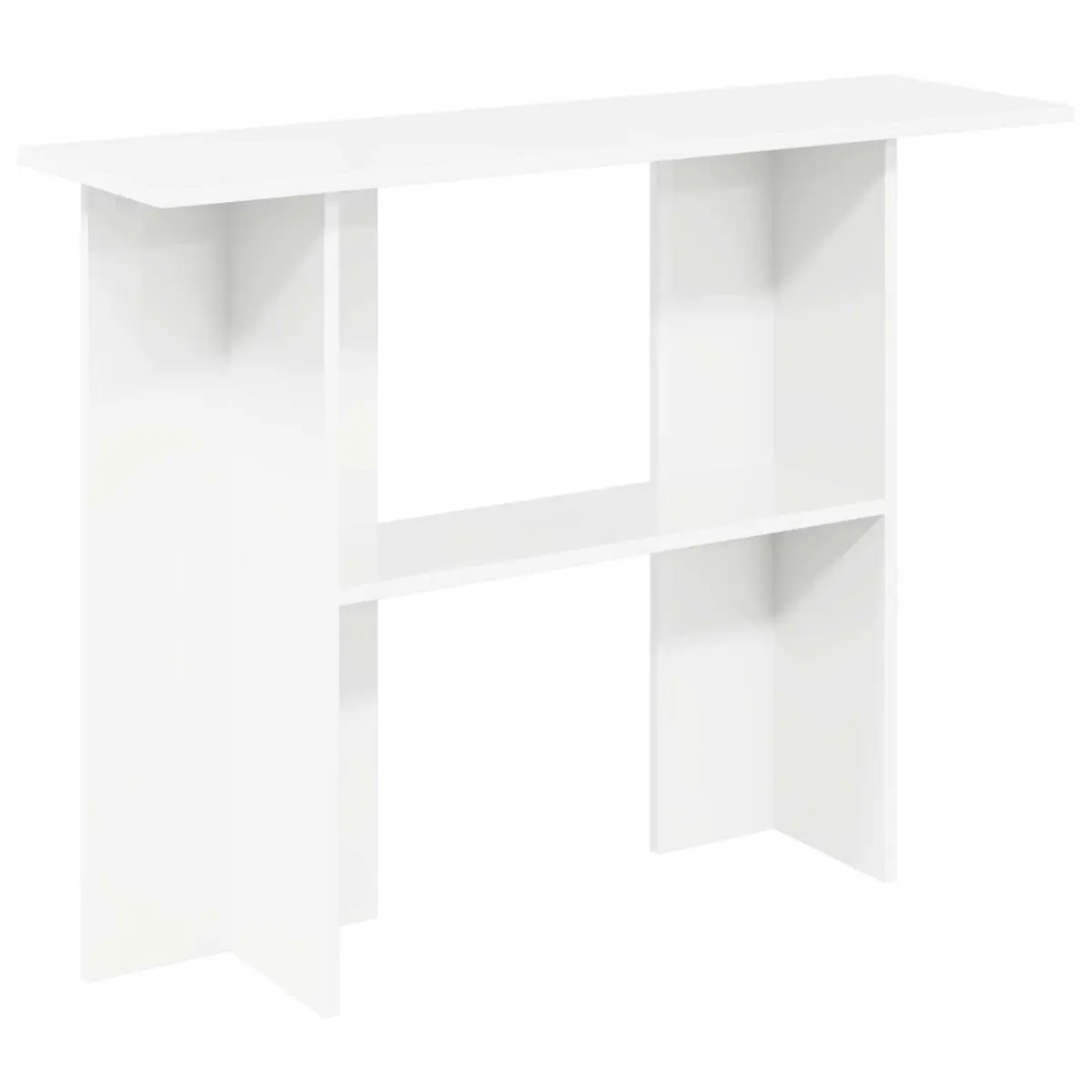 White Console Table 100x30x75cm Engineered Wood Entryway Hallway Living Room