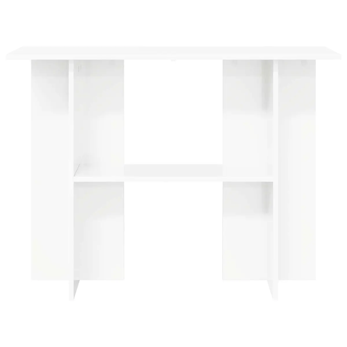 White Console Table 100x30x75cm Engineered Wood Entryway Hallway Living Room