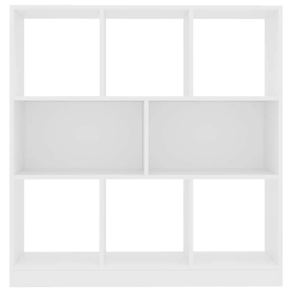 Book Cabinet for Home 8 Compartment White Storage Organizer 97.5 x 29.5 x 100 cm