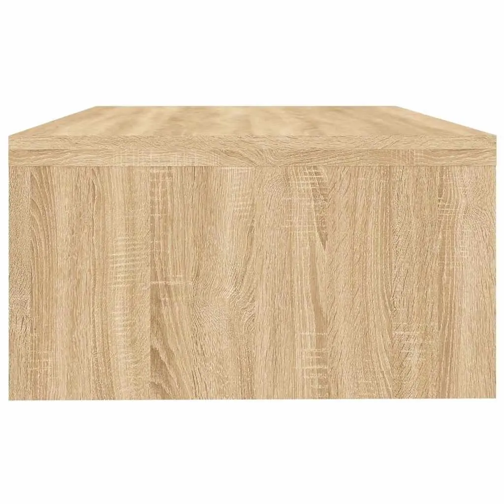 Monitor Stand Riser Sonoma Oak Engineered Wood TV Desktop Storage Shelf