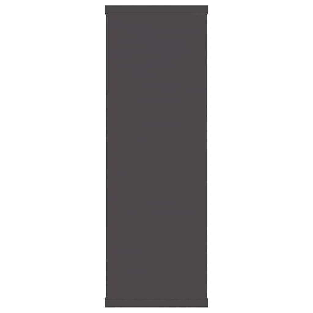 Wall Shelves Grey 104x20x58.5 cm Open Compartment Storage Display Shelving Unit