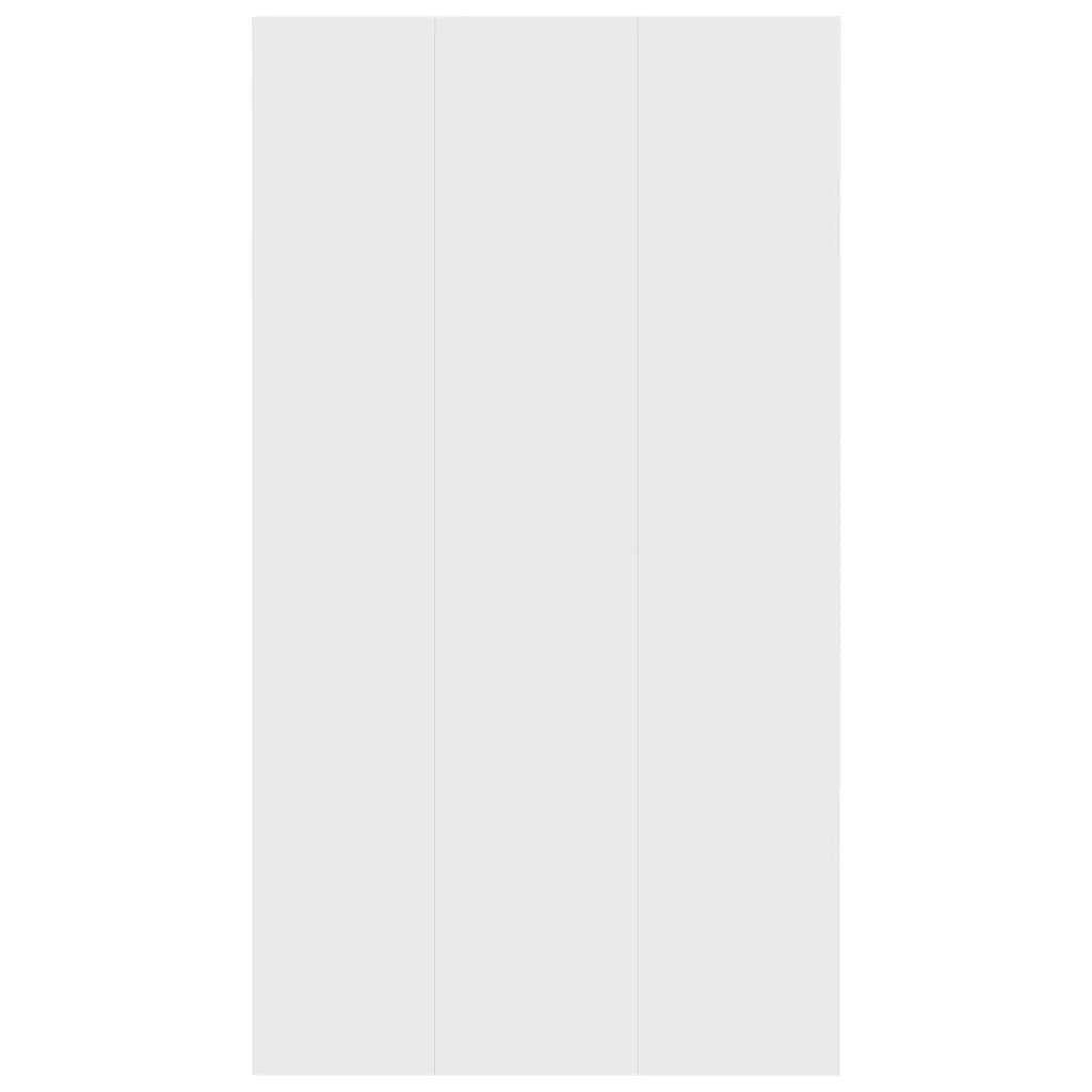 Book Cabinet White 66x30x98 cm with 6 Compartments