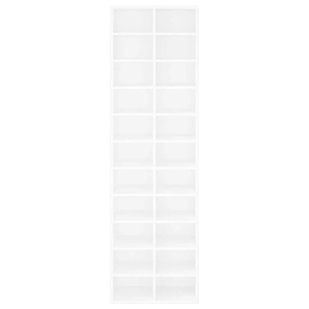 Shoe Storage Rack Organiser 54x34x183cm White 22 Compartments for Home Use