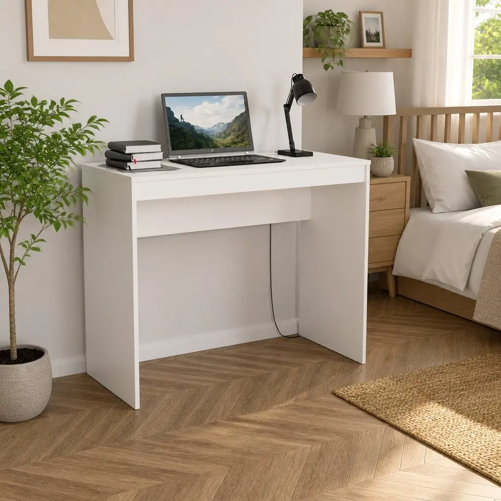 White Computer Desk 90x40x72cm