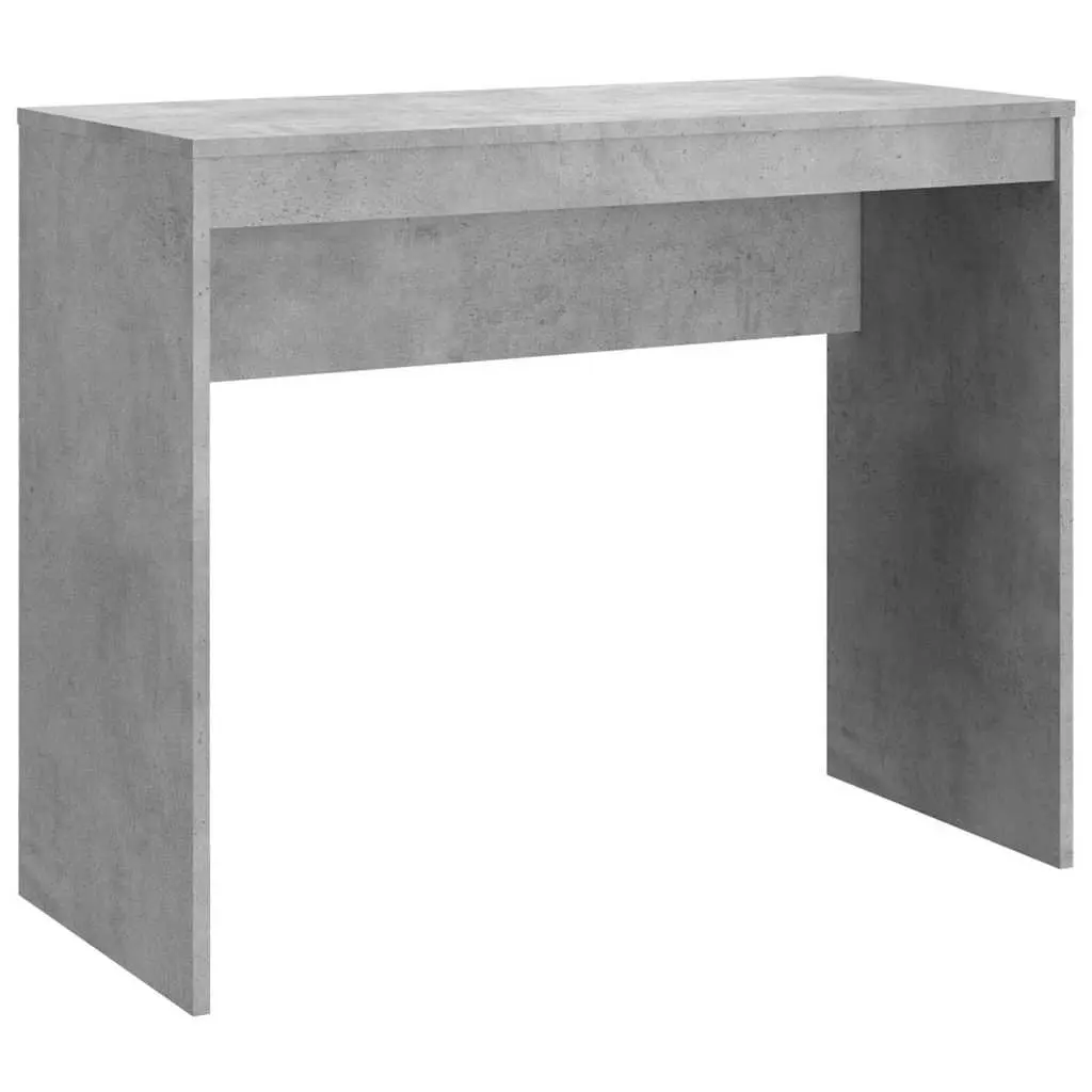 Engineered Wood Office Desk Grey 90x40x72 cm Study Work Table Compact Modern