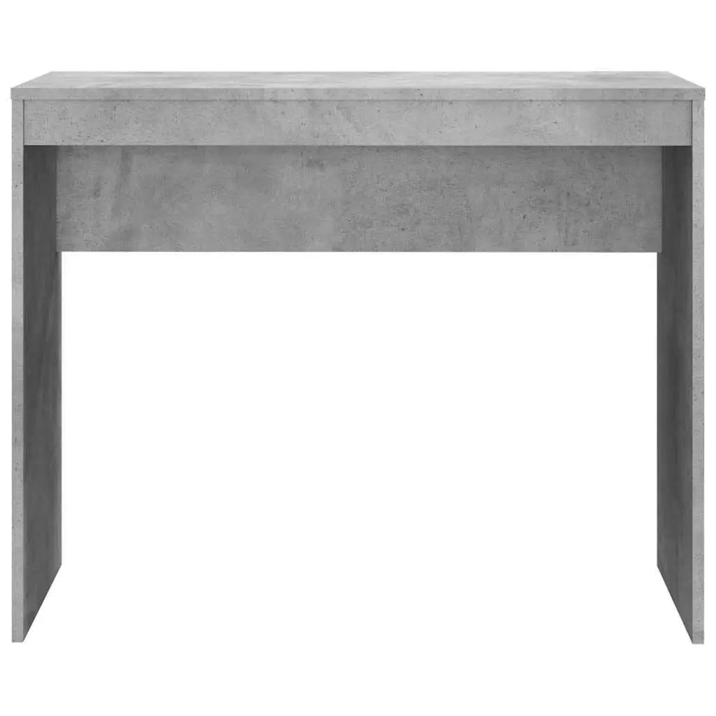 Engineered Wood Office Desk Grey 90x40x72 cm Study Work Table Compact Modern