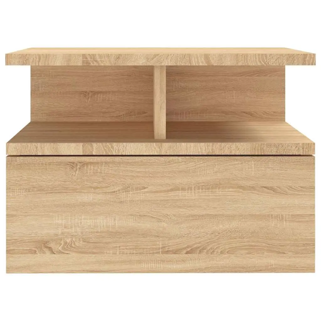Sonoma Oak Floating Nightstand for Bedrooms