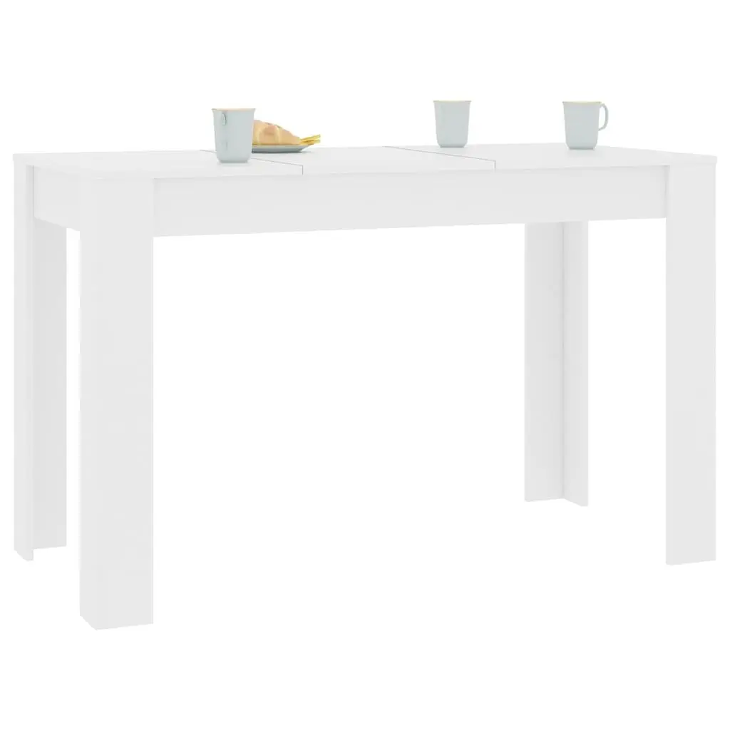 White Kitchen Dining Table 120x60 cm