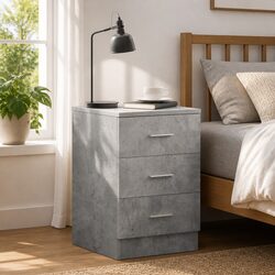 Specifications of Grey 3-Drawer Engineered Wood Cabinet