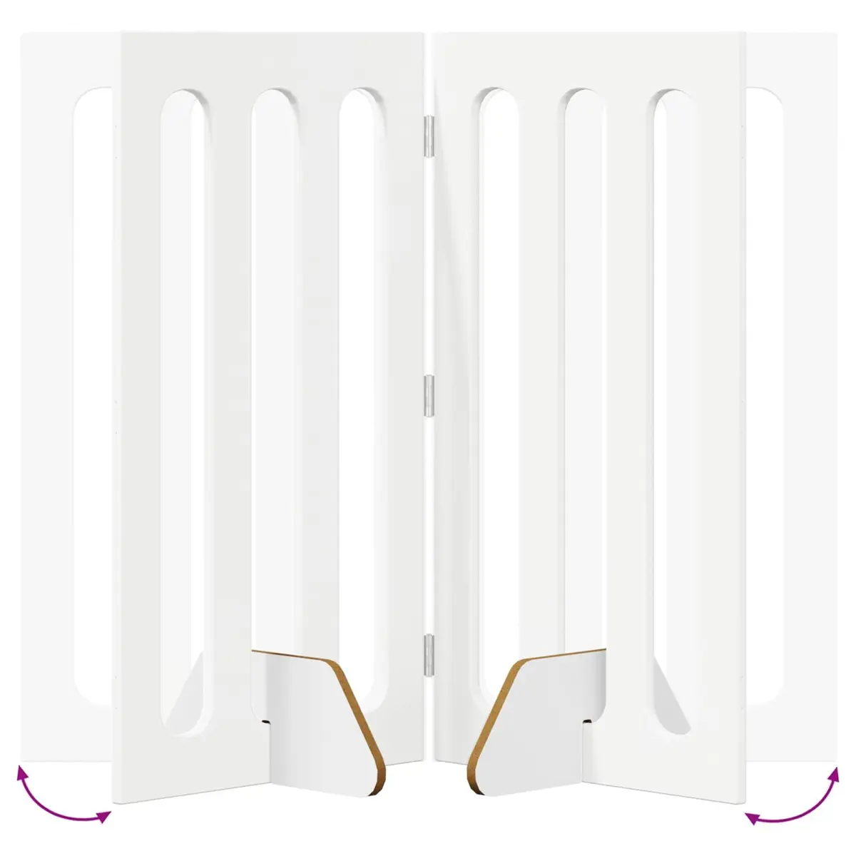 Folding Pet Fence Indoor Use 100.5 x 38 x 90 cm
