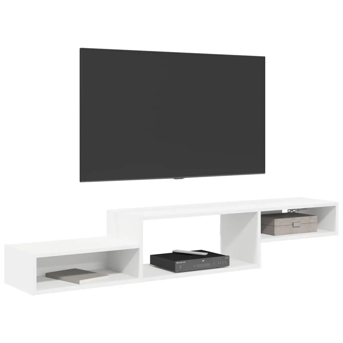 Wall-Mounted TV Cabinet Living Room White 150cm