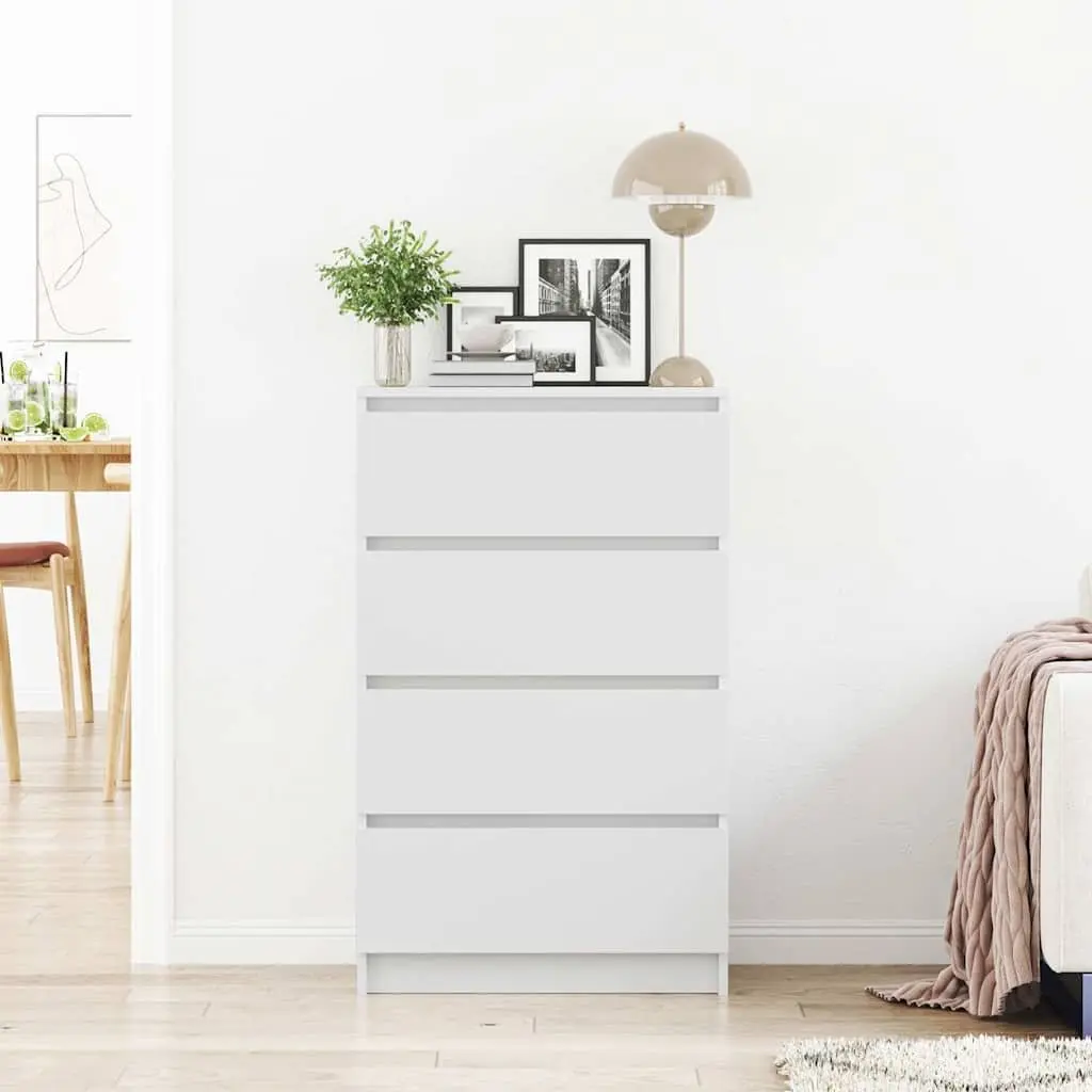 Sideboard Storage Cabinet for Living Room Dining Area 60 cm White Engineered Wood
