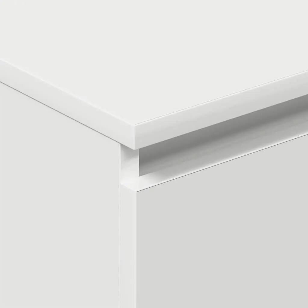 Sideboard Storage Cabinet for Living Room Dining Area 60 cm White Engineered Wood