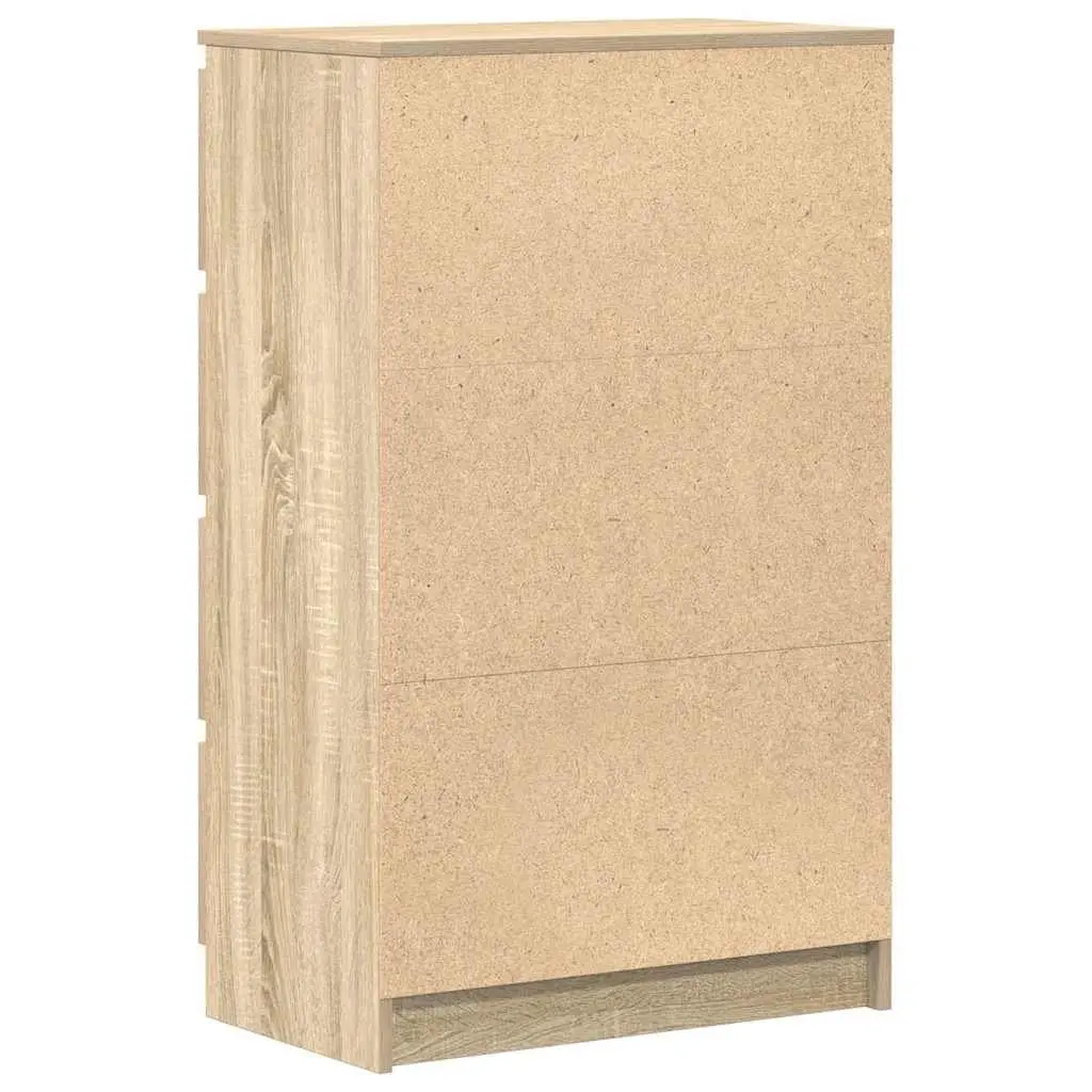 Brown Engineered Wood Sideboard Cabinet