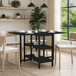 Specifications for Dining Table 122x80x76.5cm Black Oak