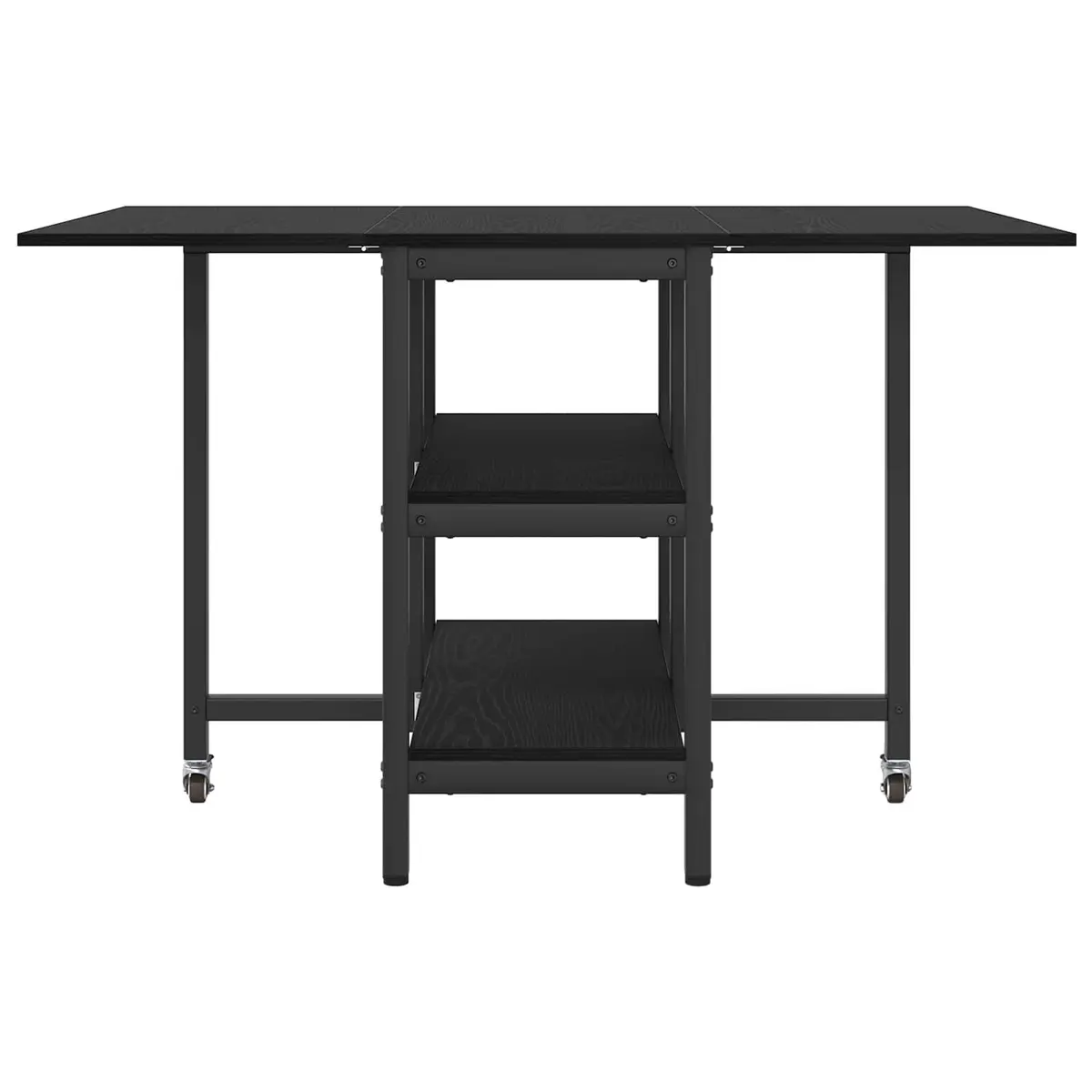 Dining Table 122x80x76.5cm Black Oak