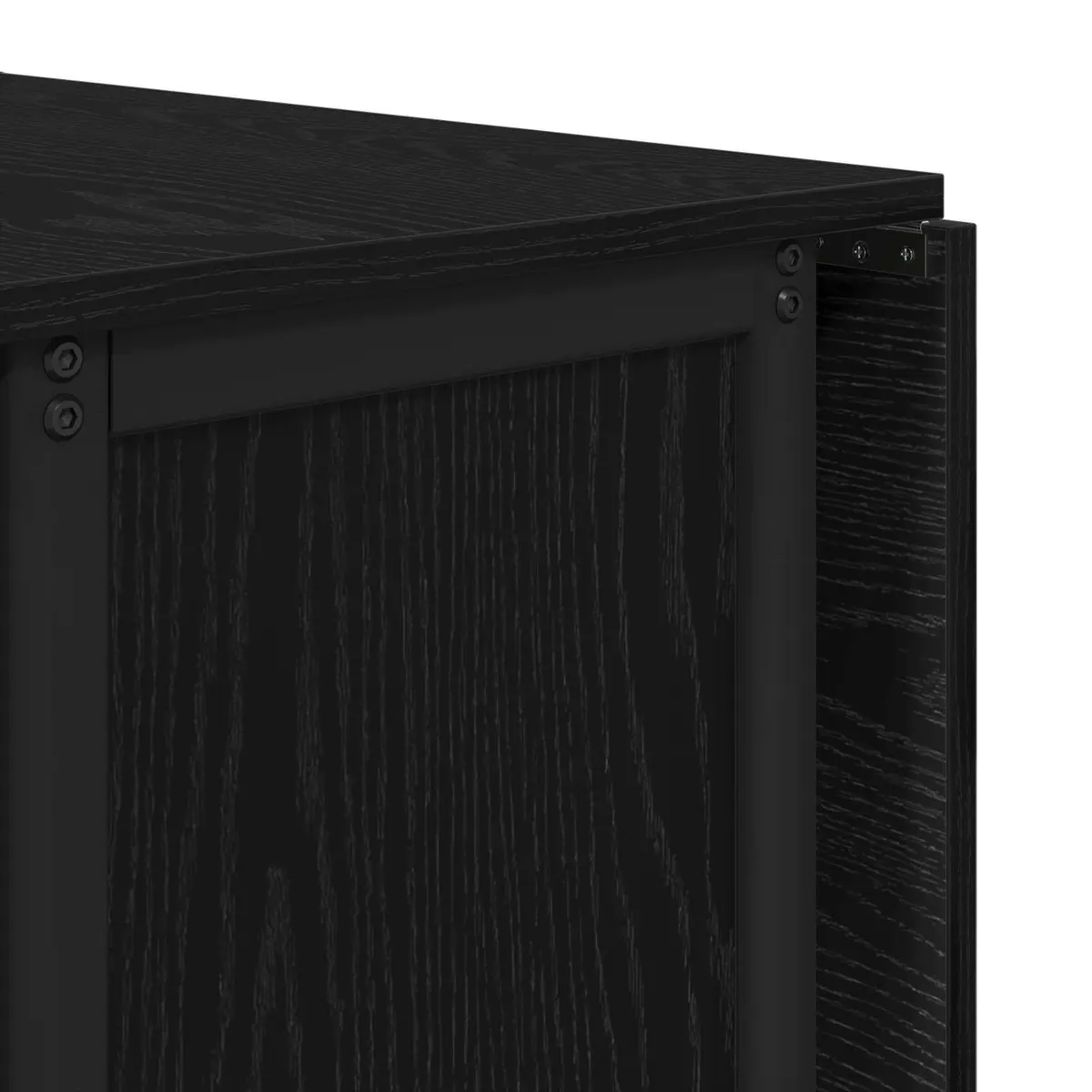 Folding Dining Table for Kitchen Room Black 130 x 80 x 76.5 cm