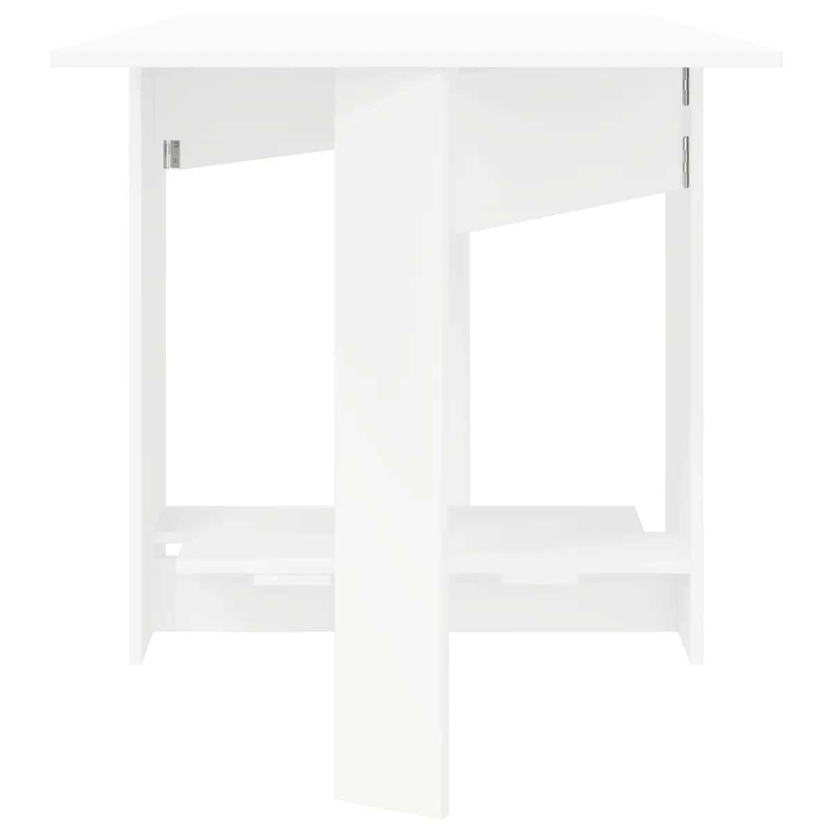 Dining Table 138x70x73.5cm Extendable Folding Engineered Wood White Kitchen