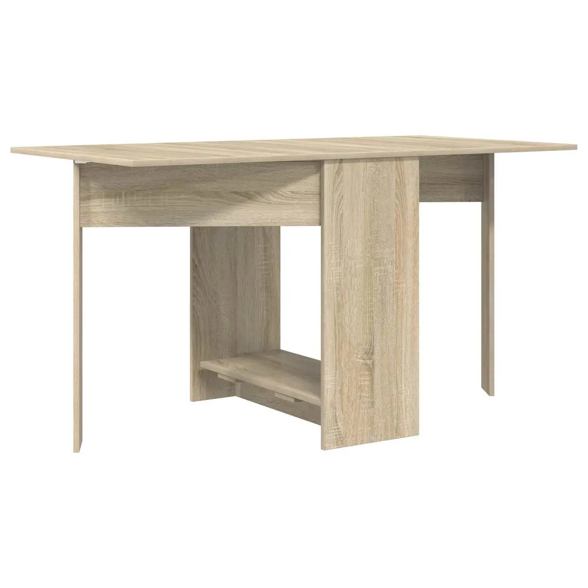 Extendable Folding Dining Table for Kitchen 138x70cm Brown Engineered Wood
