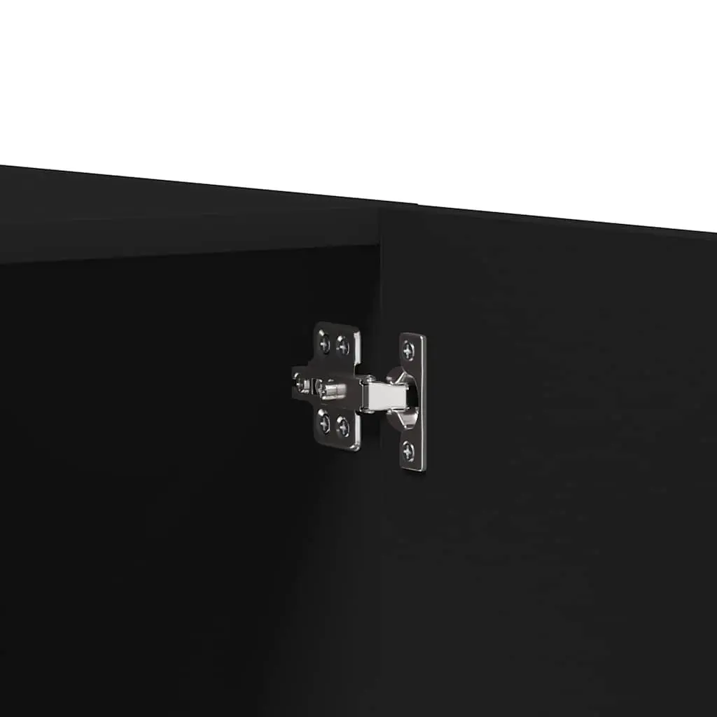 Wardrobe Cabinet Storage Cupboard for Home 80x52x180 cm Black Engineered Wood