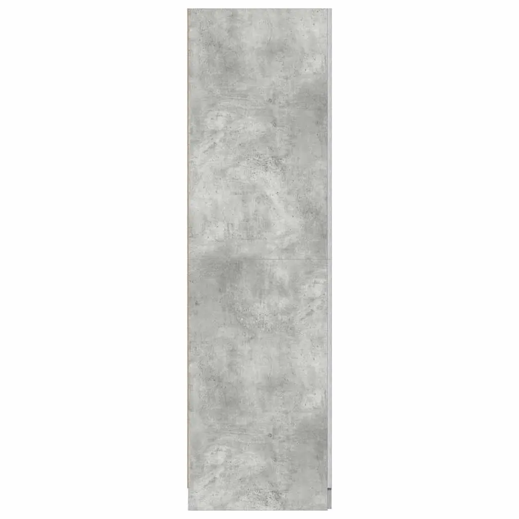 Wardrobe Cupboard Grey 80x52x180 cm Storage Cabinet