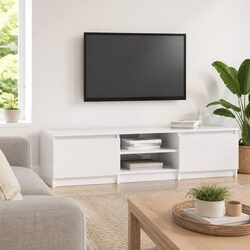 140cm White High Gloss TV Cabinet Specifications and Features