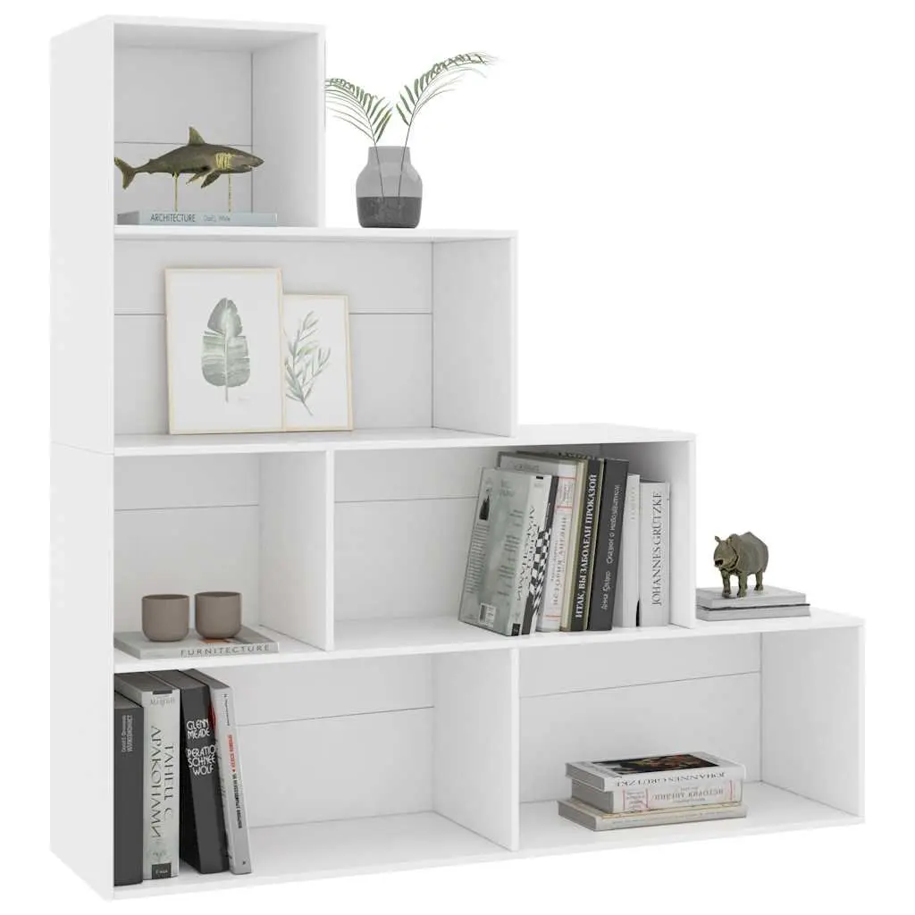 6-Shelf Open Storage Unit in White for Organizing