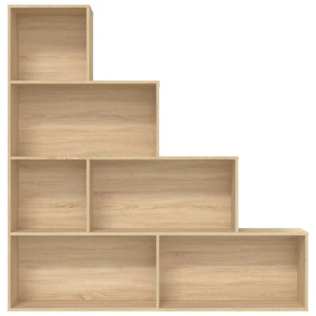 Room Divider Bookcase 155x24x160cm Engineered Wood 6 Shelf Storage Unit