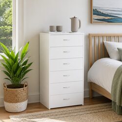 White Sideboard Dimensions: 50W x 34D x 96H cm