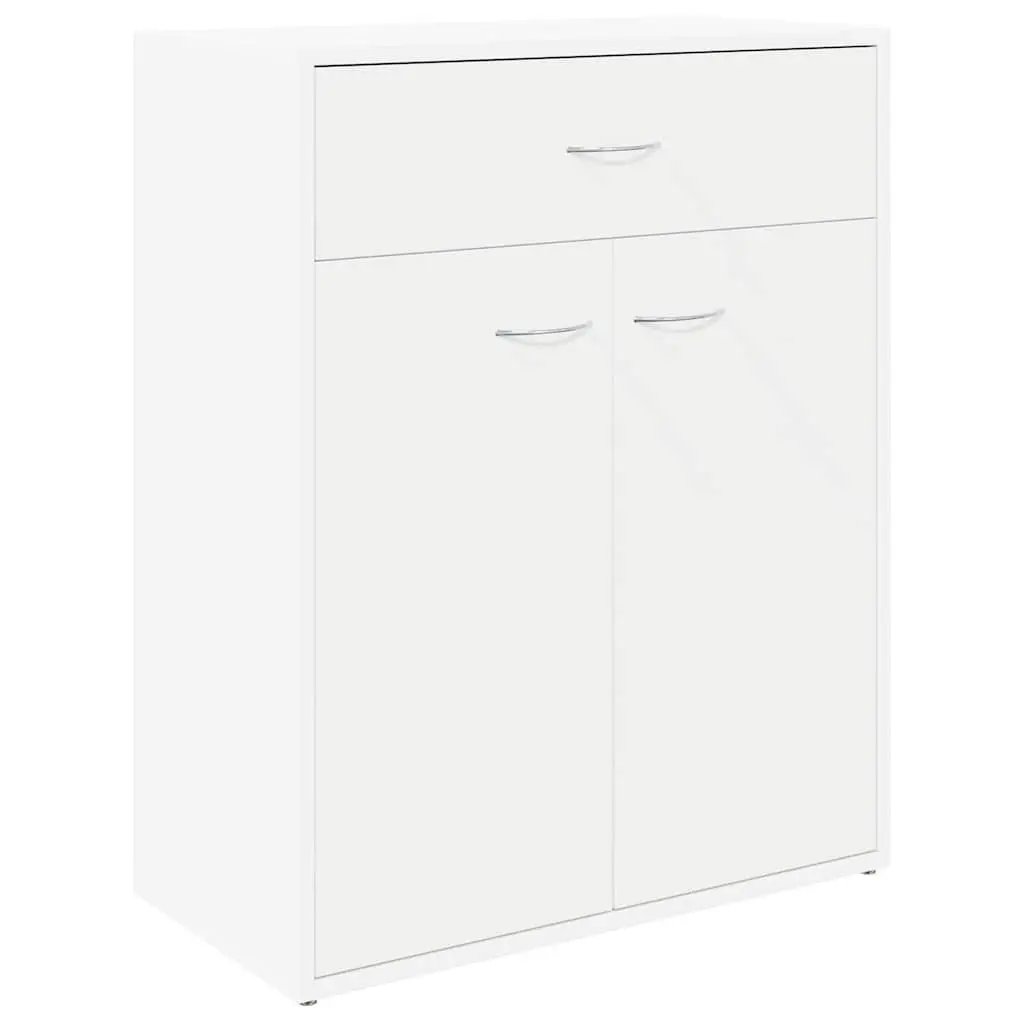Sideboard White Storage Cabinet Living Room 60W x 30D x 75H cm