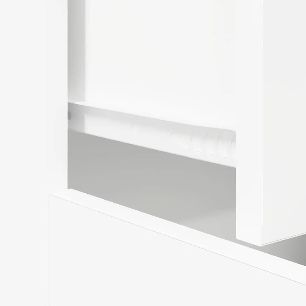 Sideboard White Storage Cabinet Living Room 60W x 30D x 75H cm