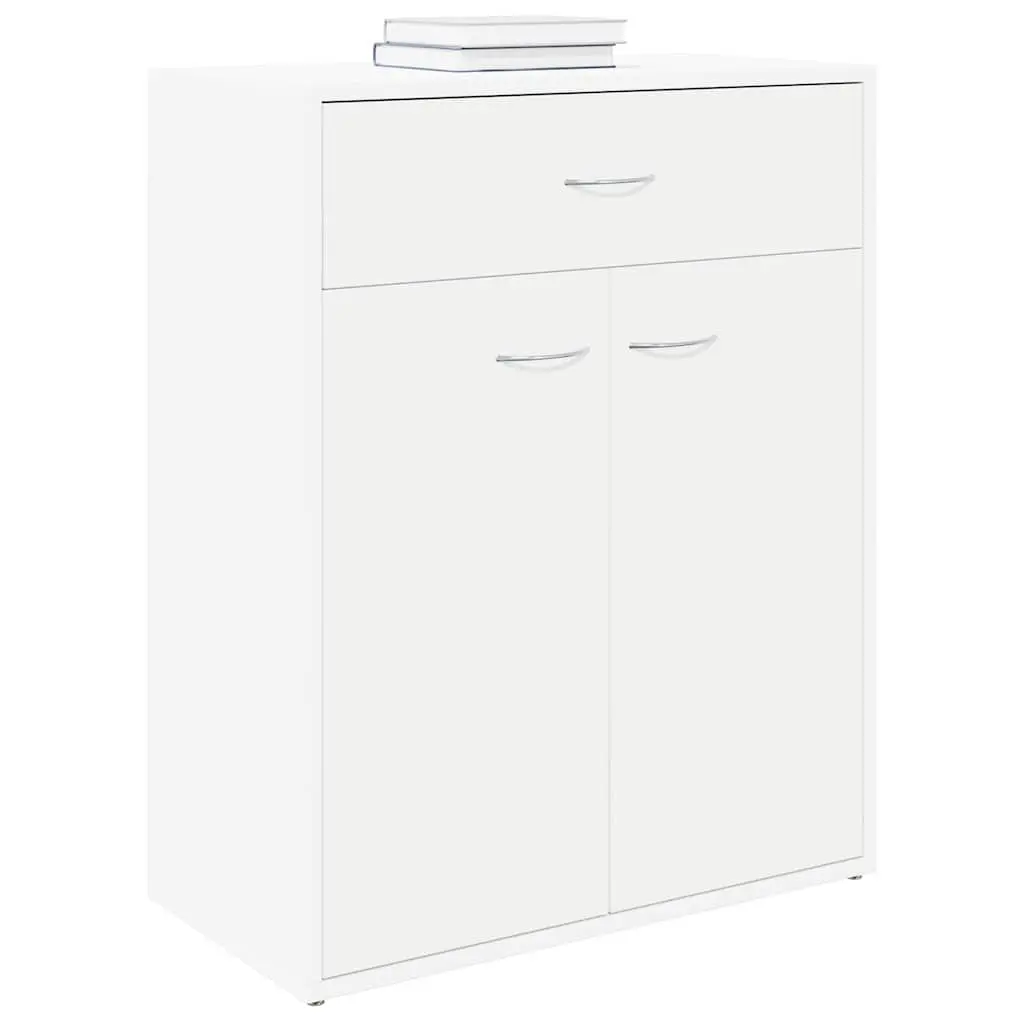 Sideboard White Storage Cabinet Living Room 60W x 30D x 75H cm