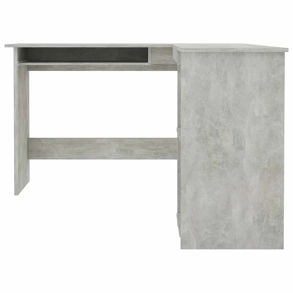 L-Shaped Corner Desk for Home Office Grey 120W x 140D x 75H cm