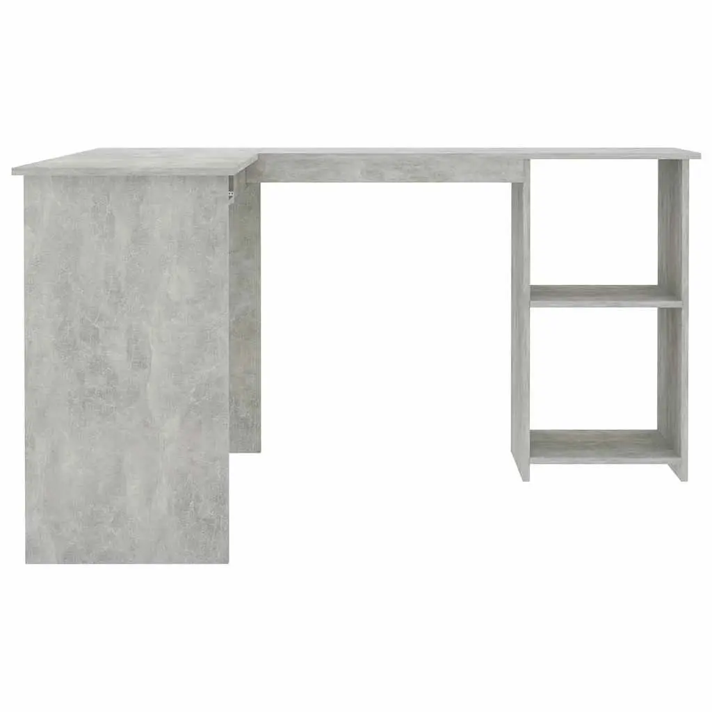 L-Shaped Corner Desk for Home Office Grey 120W x 140D x 75H cm