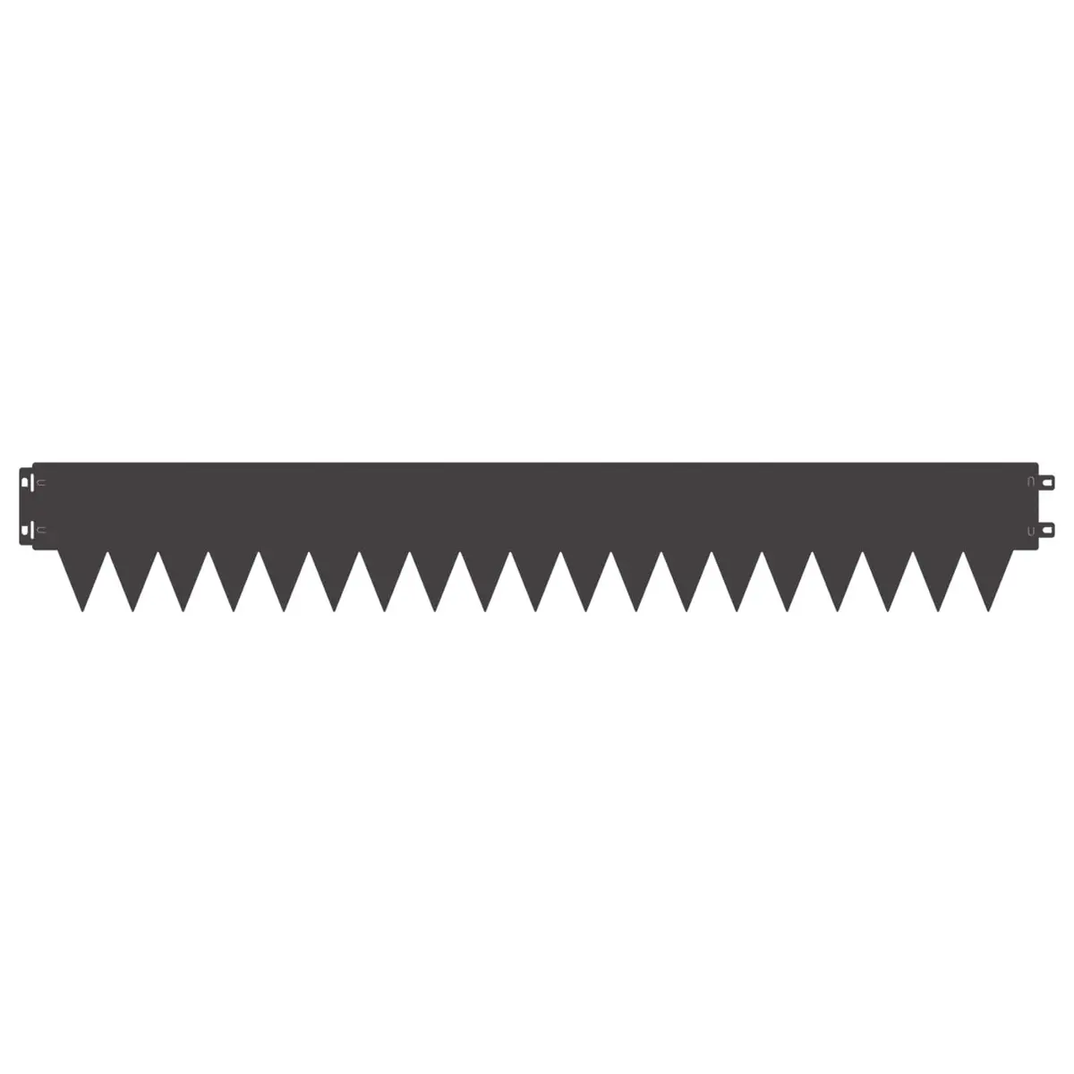 Steel Lawn Edging for Garden Landscaping 10 Piece Flexible Interlocking System Black
