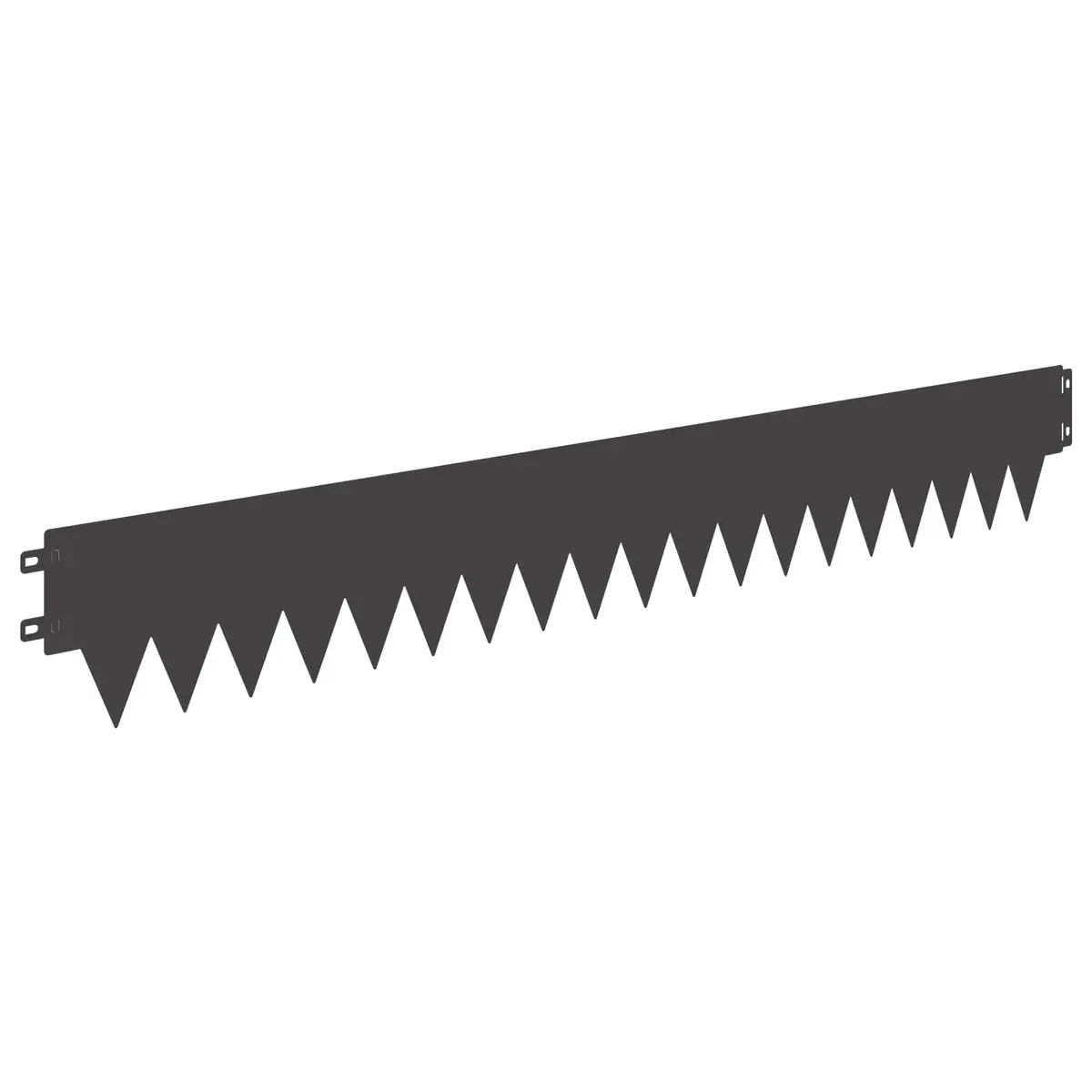 Steel Lawn Edging for Garden Landscaping 10 Piece Flexible Interlocking System Black