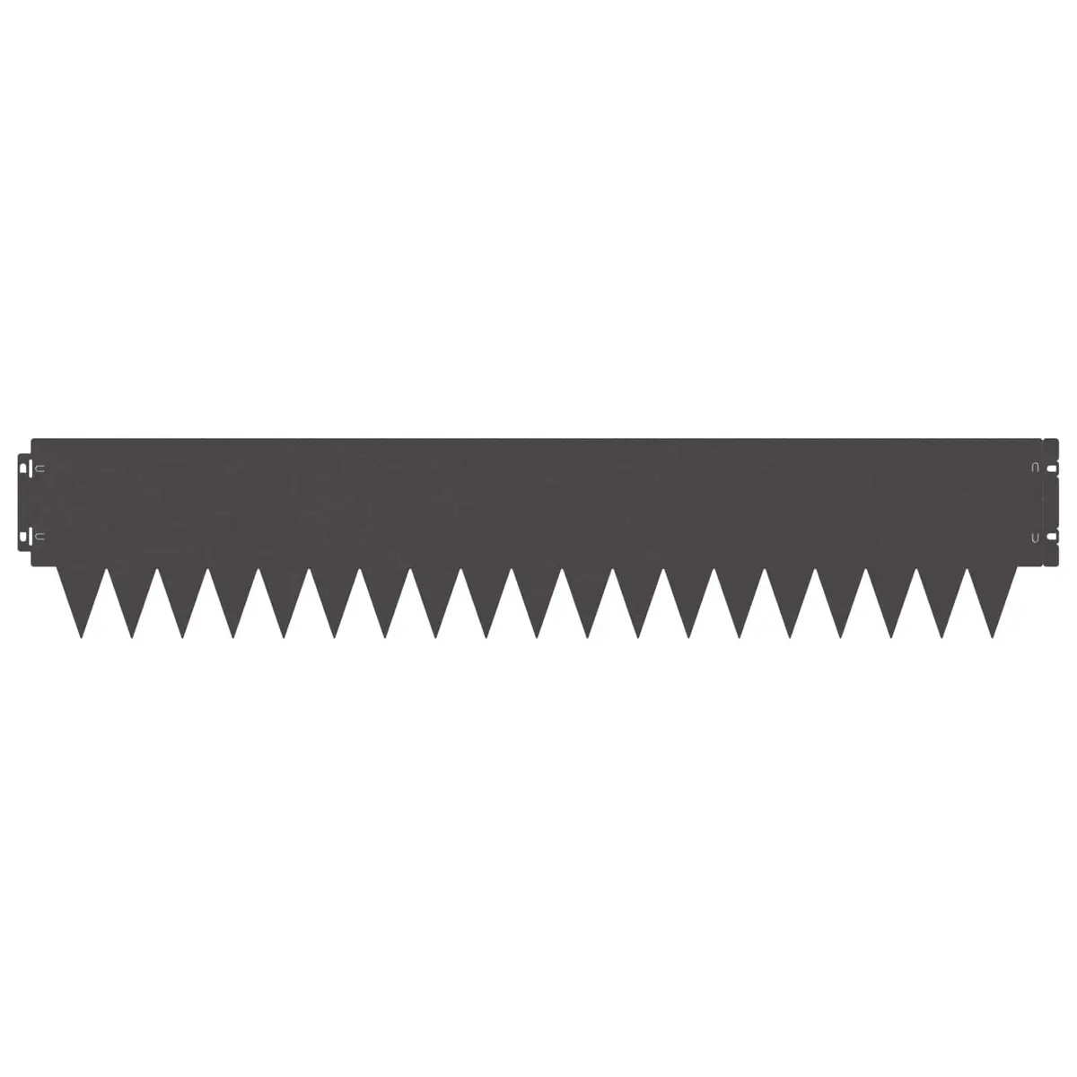 Steel Lawn Edging for Garden 103 x 20 cm Black Borders 10 Pieces