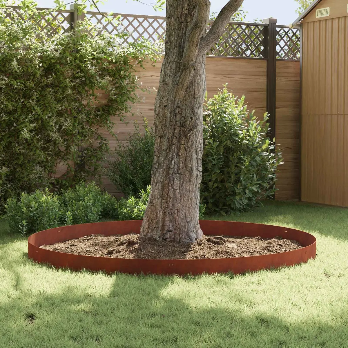 Steel Lawn Edging for Garden Landscaping 10 Piece Flexible Interlocking Outdoor Border