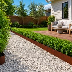 Garden Lawn Edging: 20 Steel Pieces 103x20cm Specifications