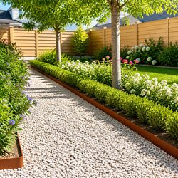 Steel Garden Border Edging - 10 x 103cm Pieces