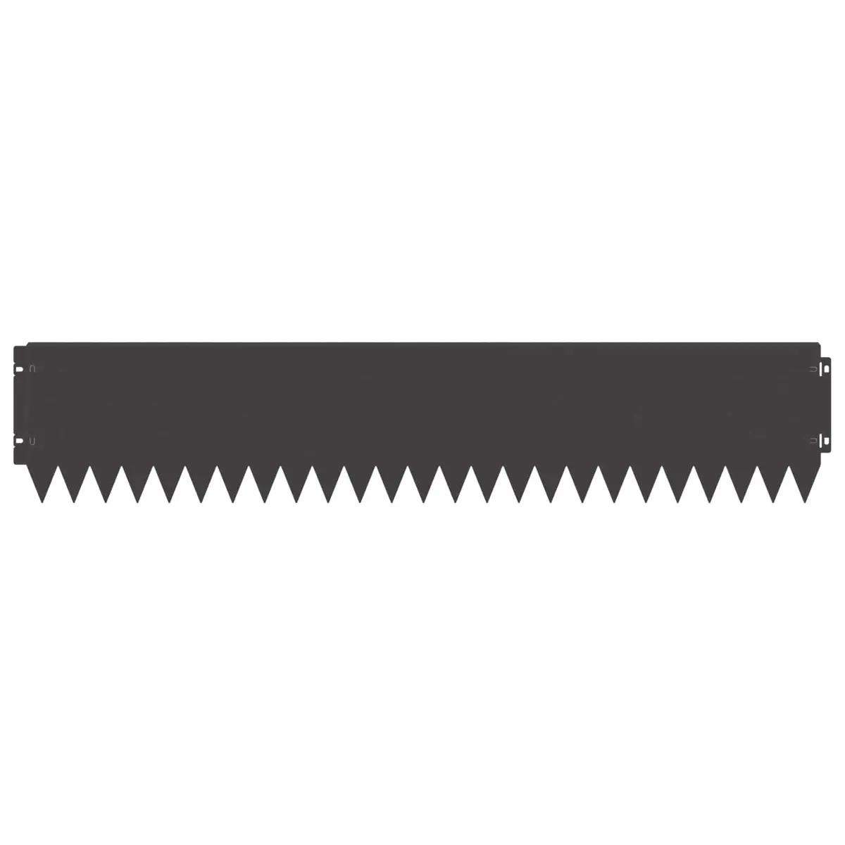 Garden Lawn Edging 20 pcs Bent Top Steel Border Landscape Edge 103x20cm Black