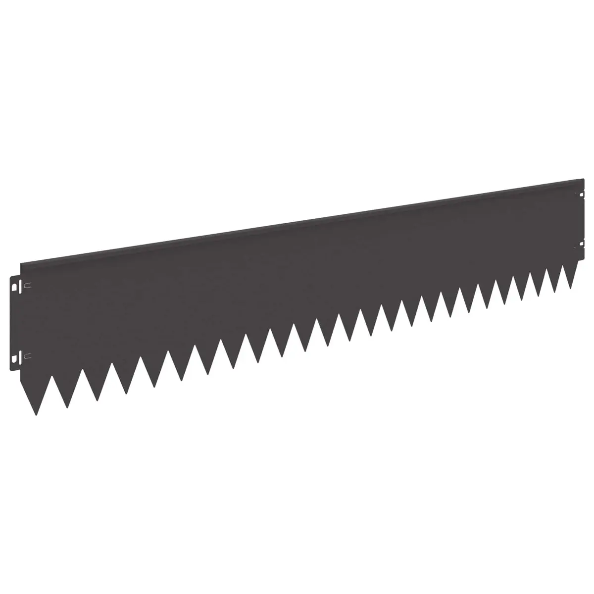 Garden Lawn Edging 20 pcs Bent Top Steel Border Landscape Edge 103x20cm Black