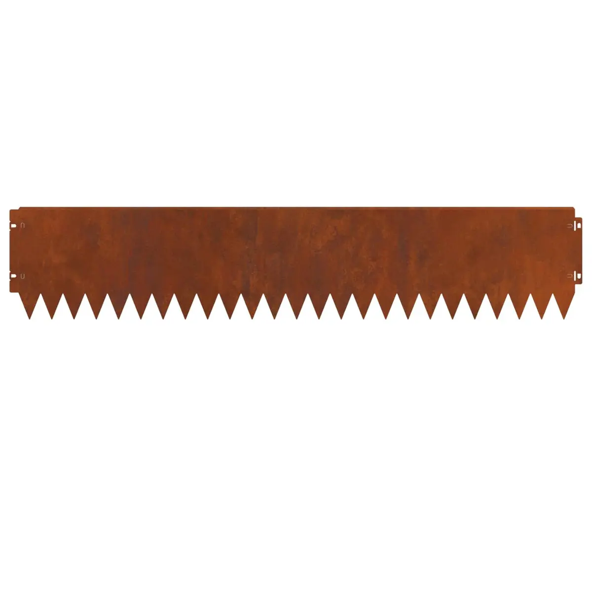 Garden Lawn Edge Border 20 pcs Bent Top Steel Landscape Edging 103x20cm Rusty