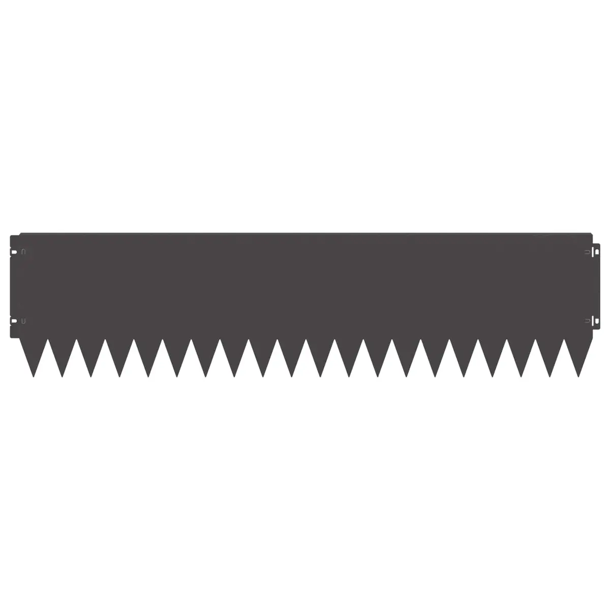 Garden Lawn Edging Steel Border Edge Black 103x25cm 10 Piece