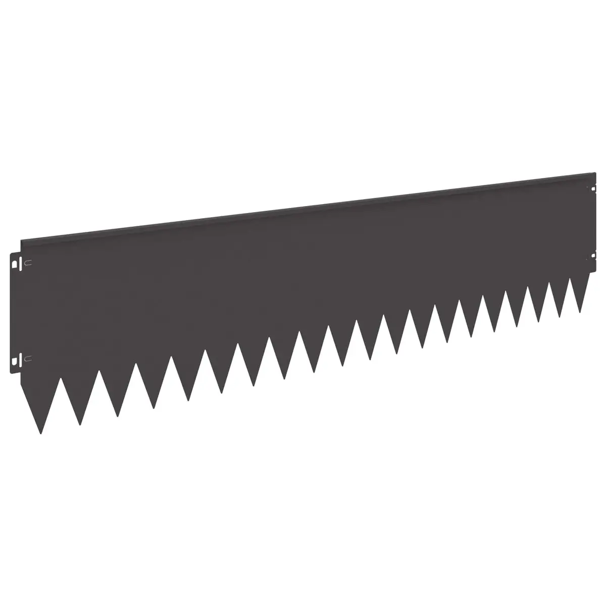 Garden Lawn Edging Steel Border Edge Black 103x25cm 10 Piece