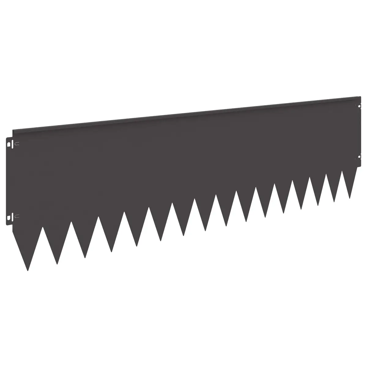 Garden Lawn Edging 20 Pieces 103cm x 30cm Steel Black Landscape Border